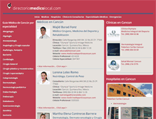 Tablet Screenshot of directoriomedicolocal.com